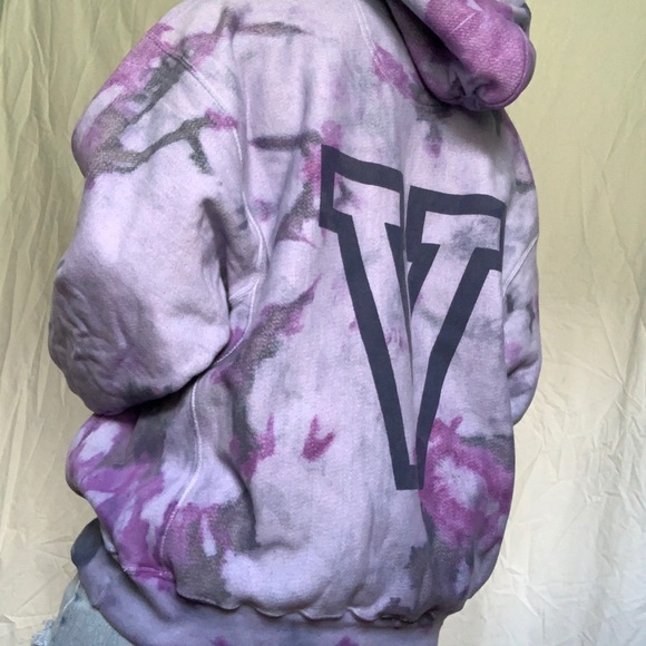 Custom Champion “Vazzy’s” Tie Dye Sweatshirt - Picture 2 of 4